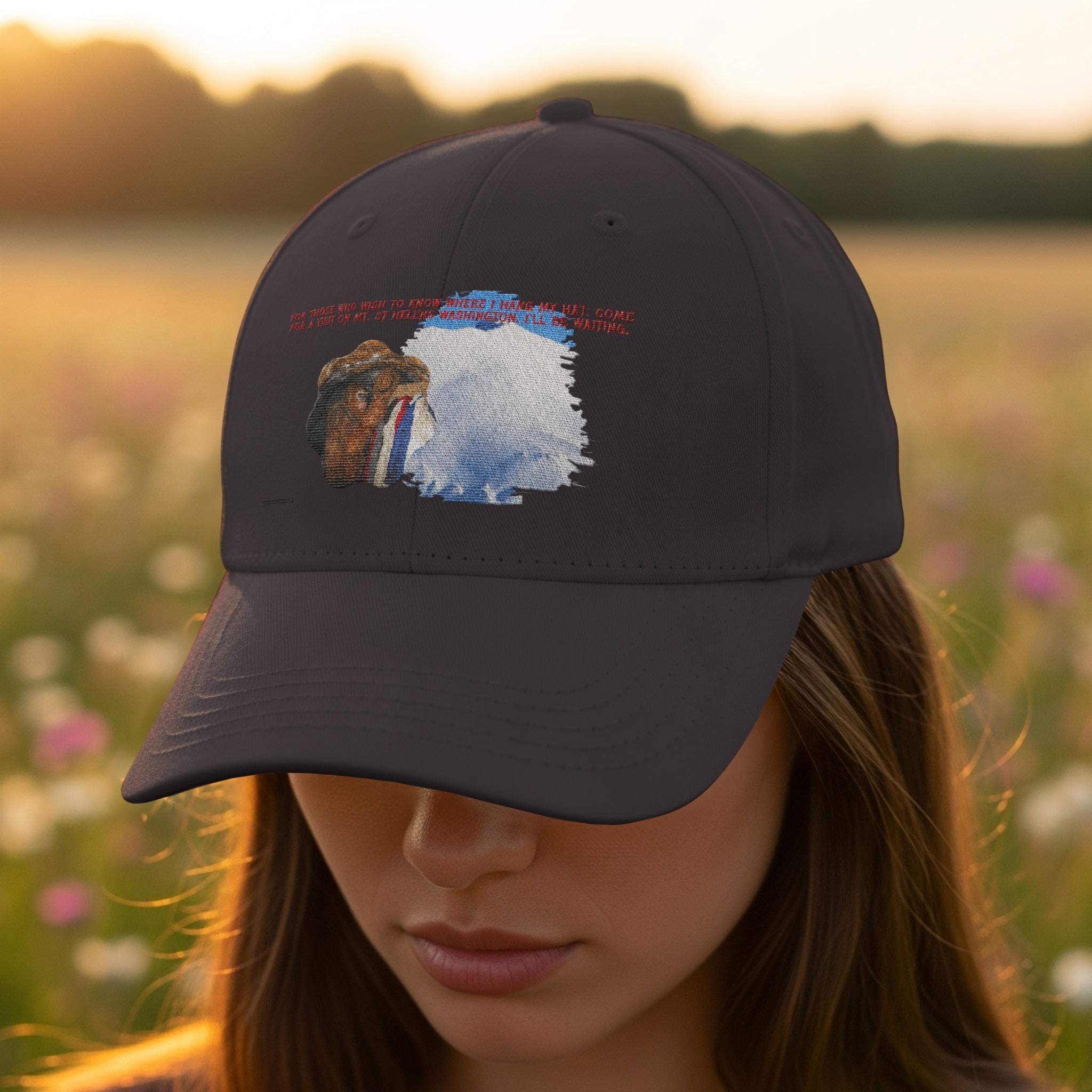 Unique Black Cap Featuring Artistic Design product