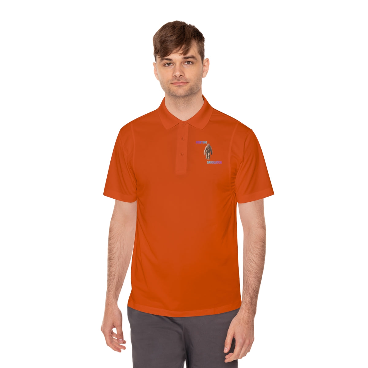 Bright Orange Polo Shirt with Essential Branding