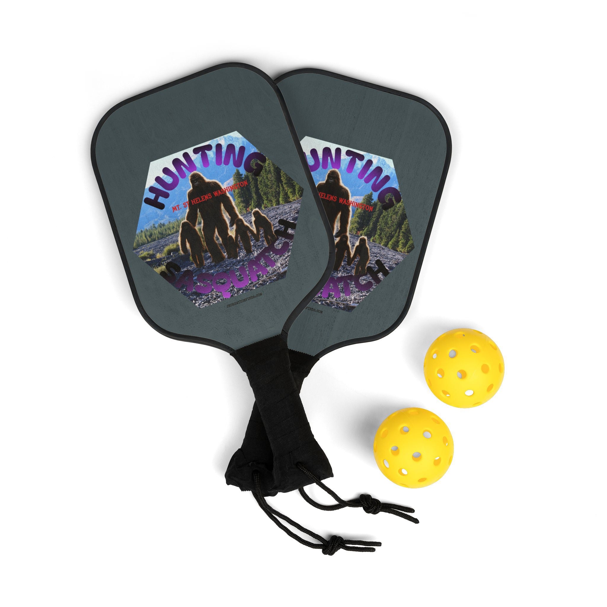 Hunting Bigfoot Design Pickleball Paddle Set product