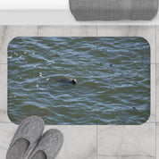 Seal Swimming in Ocean Themed Floor Mat