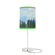Scenic Forest Indoor Desk Lamp with Green Accents