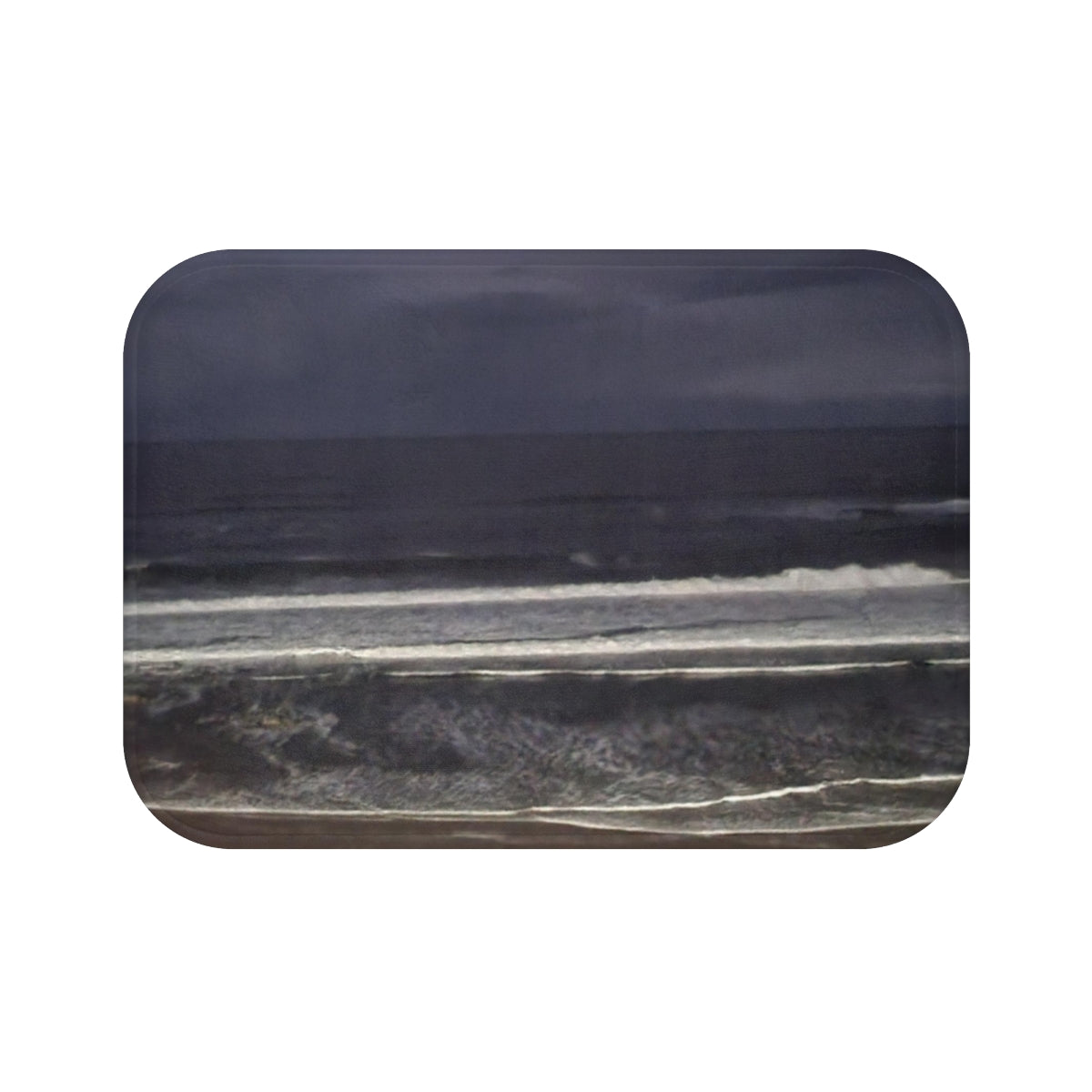 Dark Ocean Wave Scene Art Decorative Mat