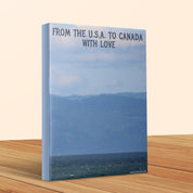 From The U.S.A. To Canada With Love canvas product