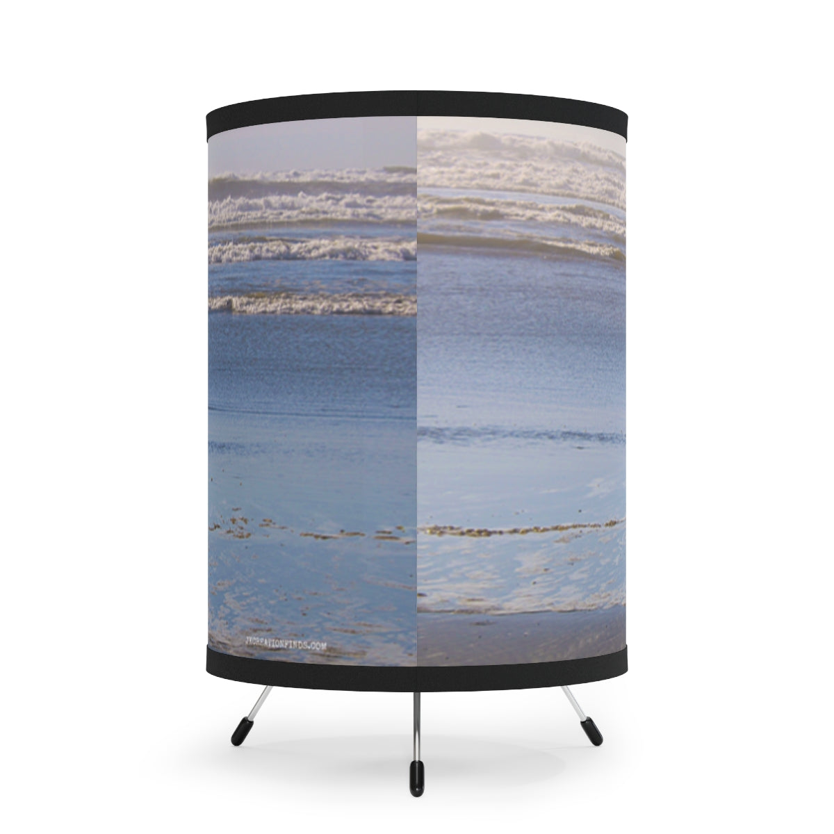 Ocean Waves Folding Room Divider for Home Decor