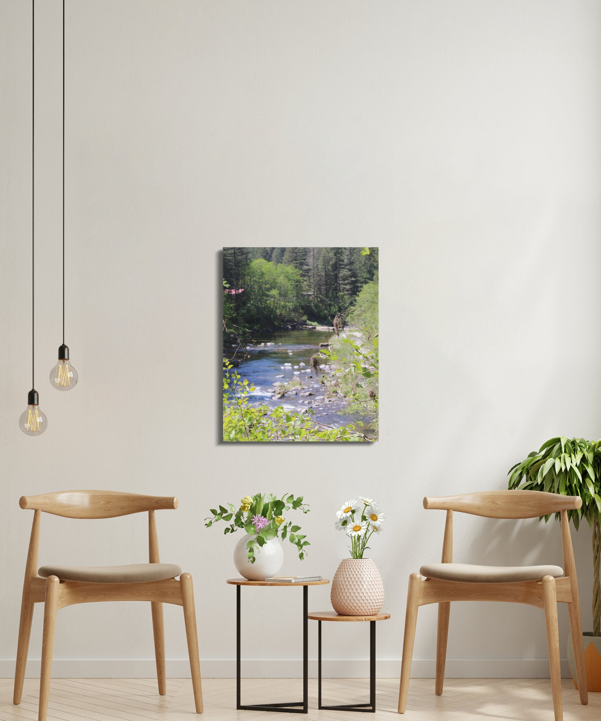 Beautiful Scenic River Flowing Through the Rocks product