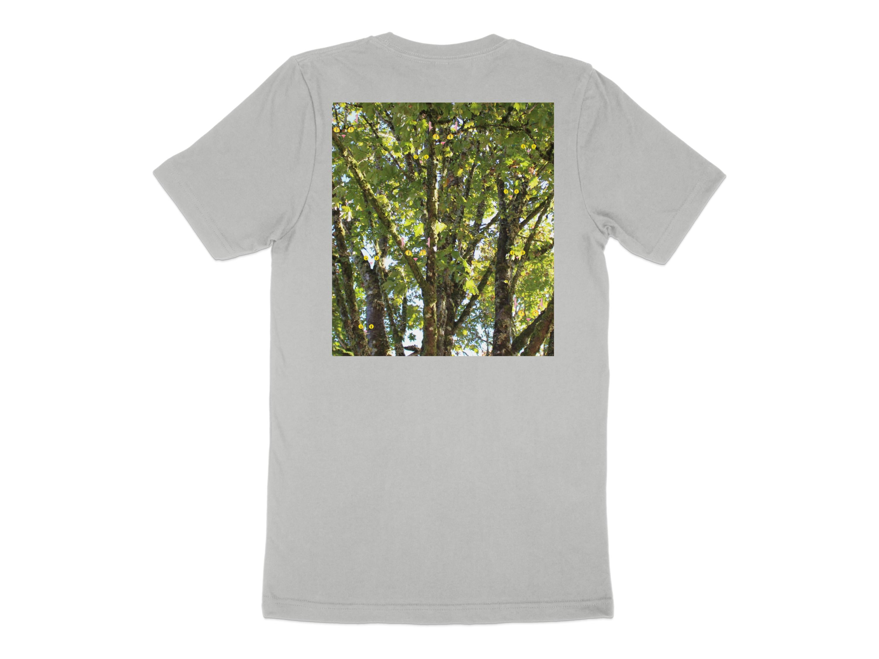 Vibrant Tree Canopy Print Graphic Back T-Shirt product