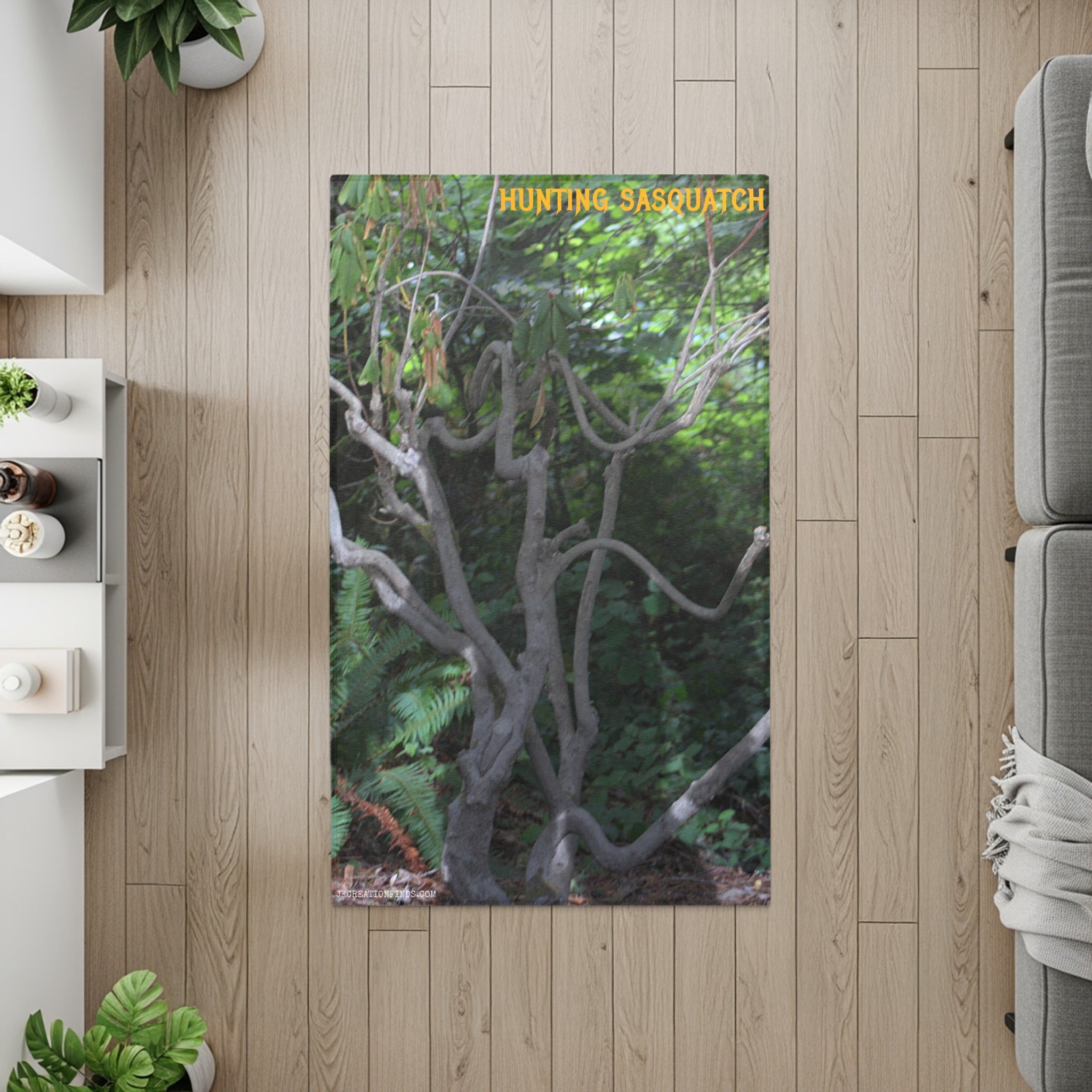 Hunting Sasquatch Forest Theme Area Rug product