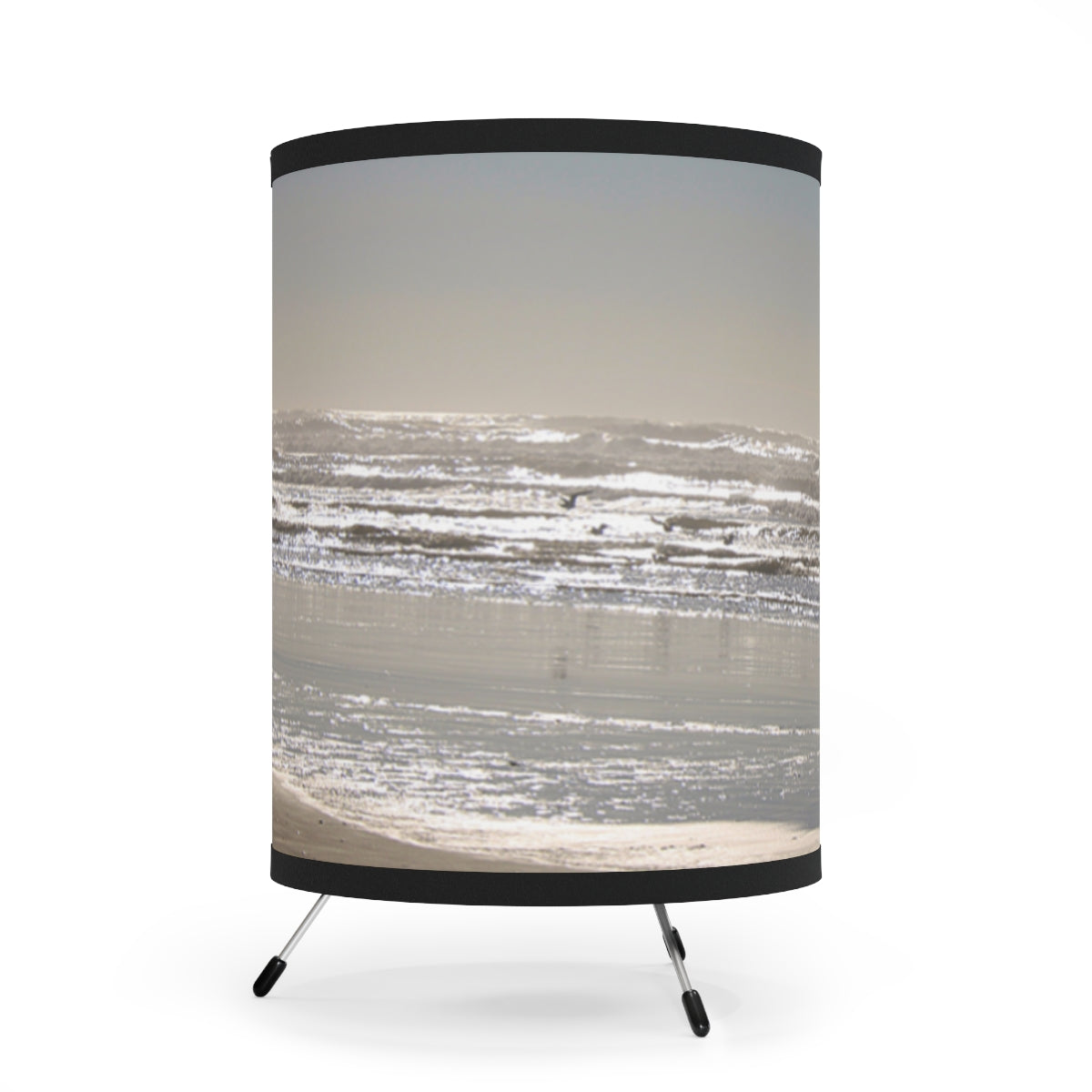 Tranquil Ocean Waves Scenic Backdrop Lamp Shade