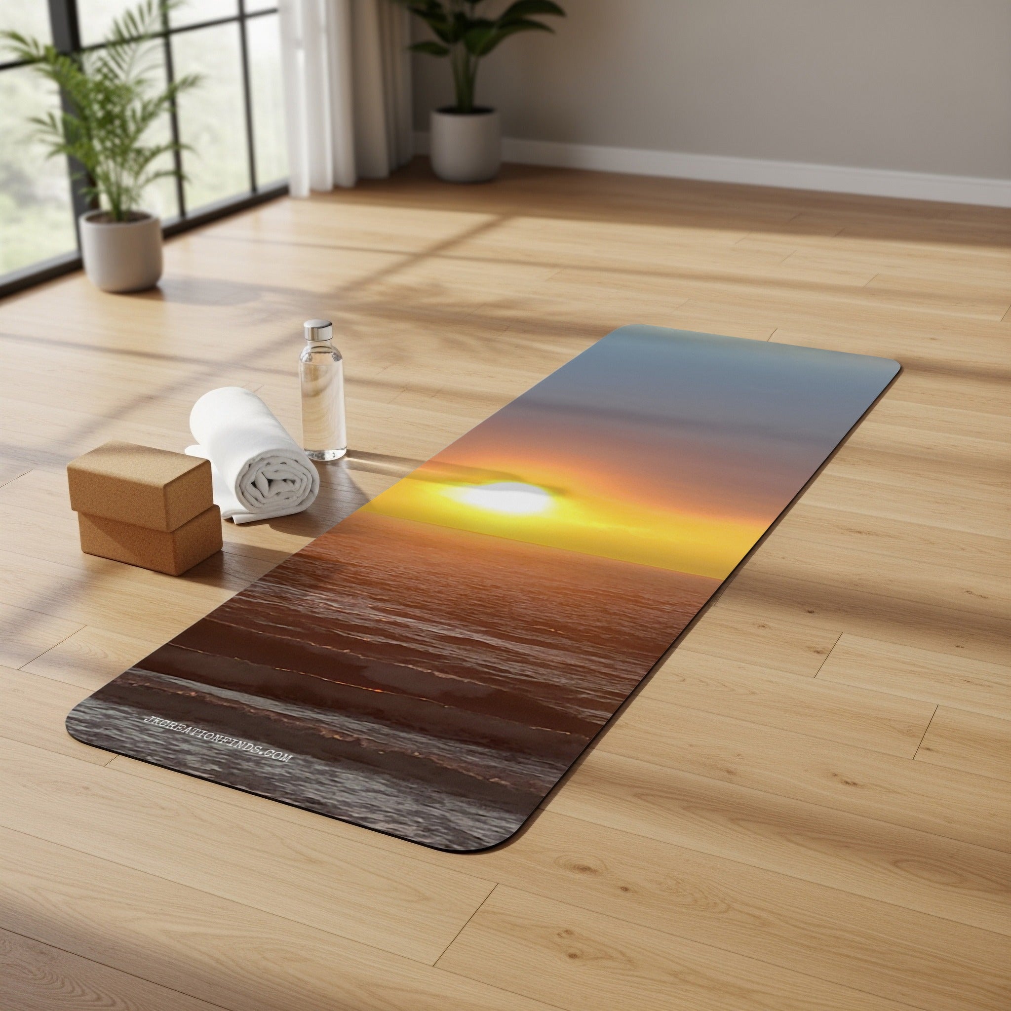 Sunset Ocean View Yoga Mat Beautiful Relaxation product