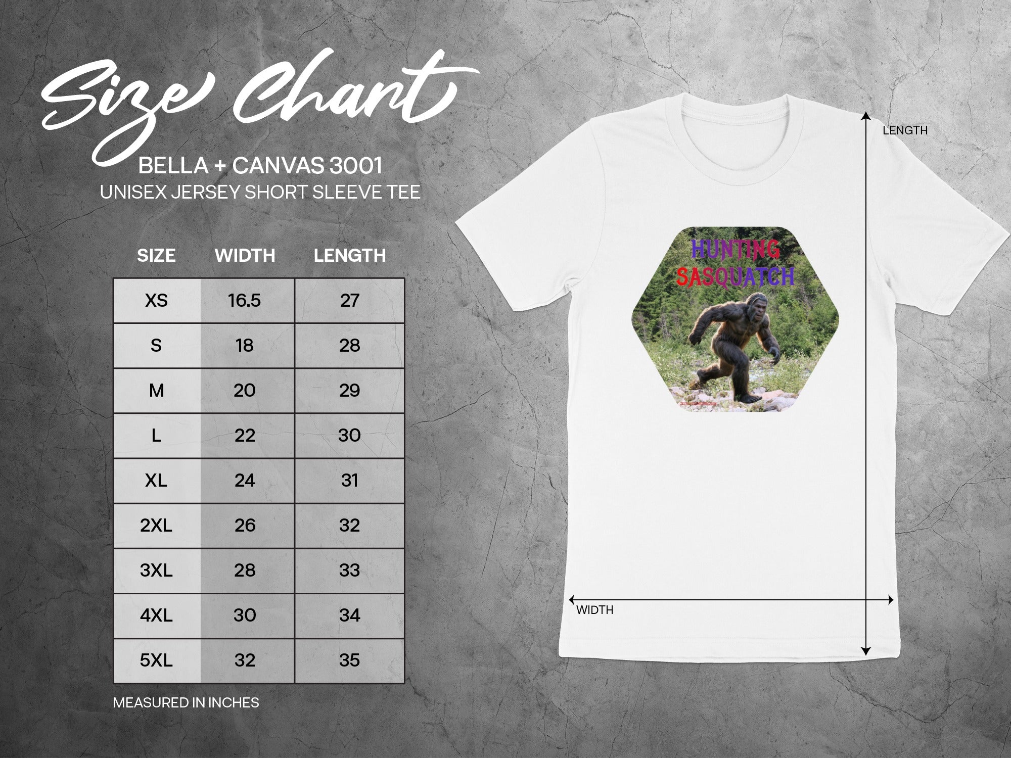 Hunting Sasquatch Unisex Jersey Short Sleeve Tee product type