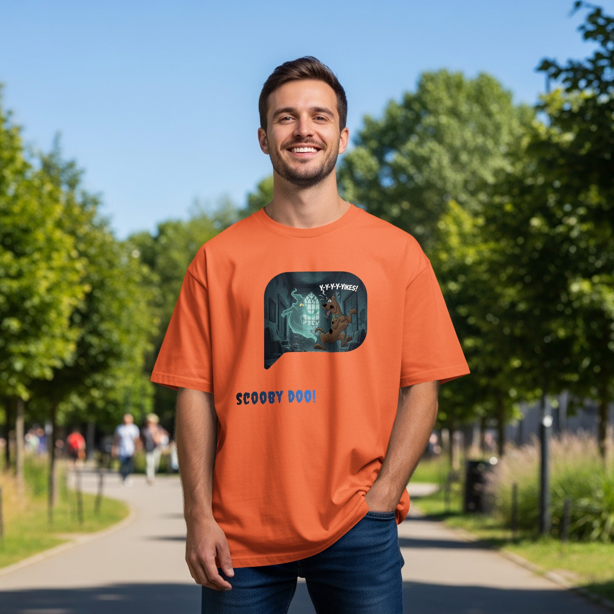 Scooby Doo Orange Tee with Fun Graphic
