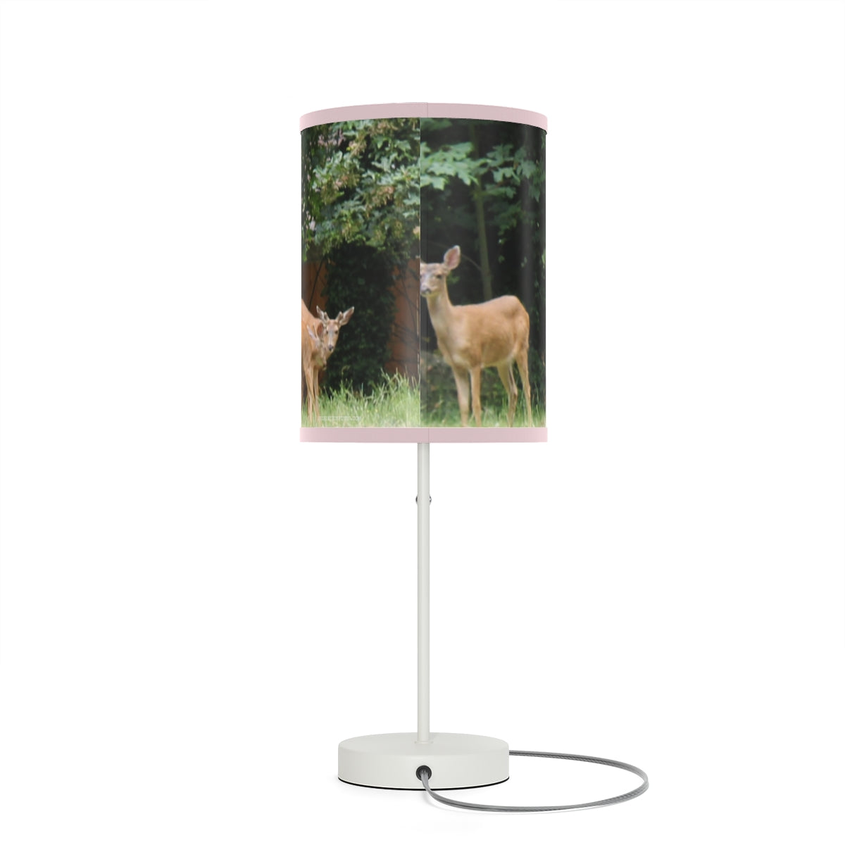 Elegant Deer Scene Table Lamp for Nature Lovers