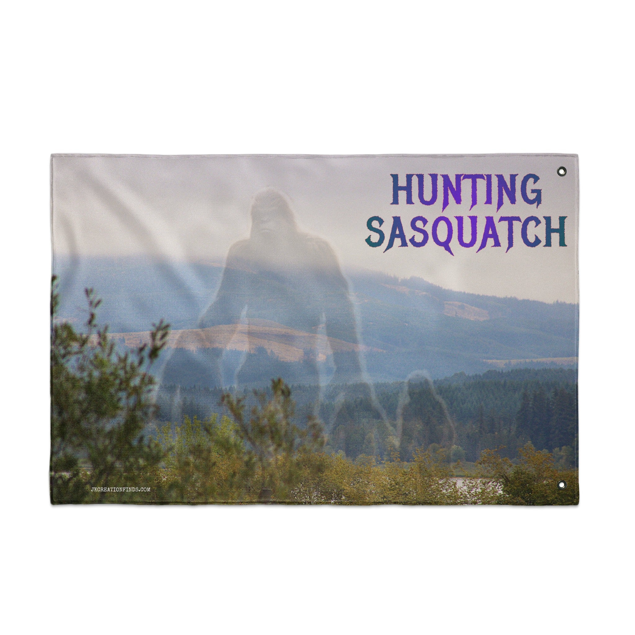 Hunting Sasquatch Design Outdoor Wall Hanging product