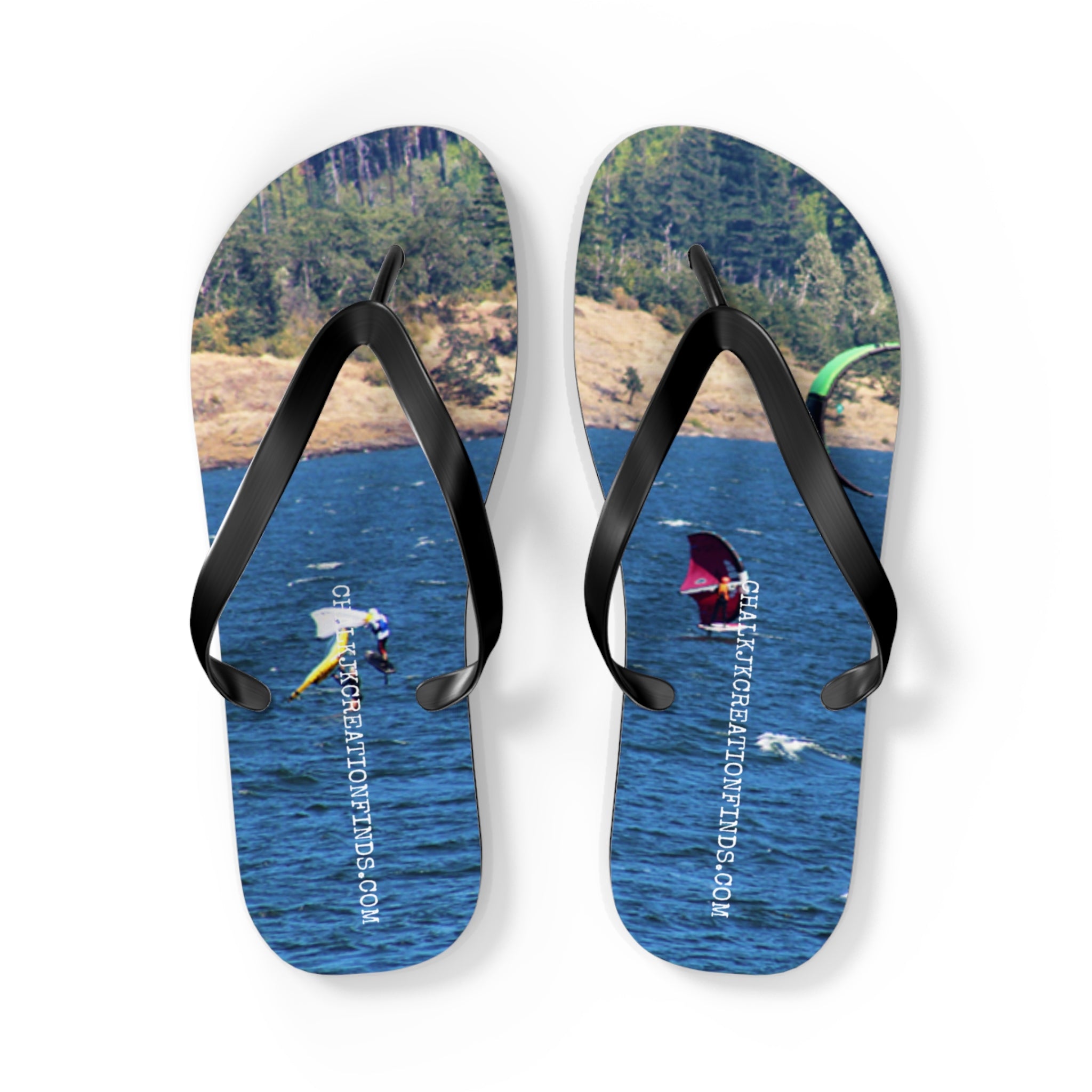 Scenic Water Sports Design Flip Flops product type