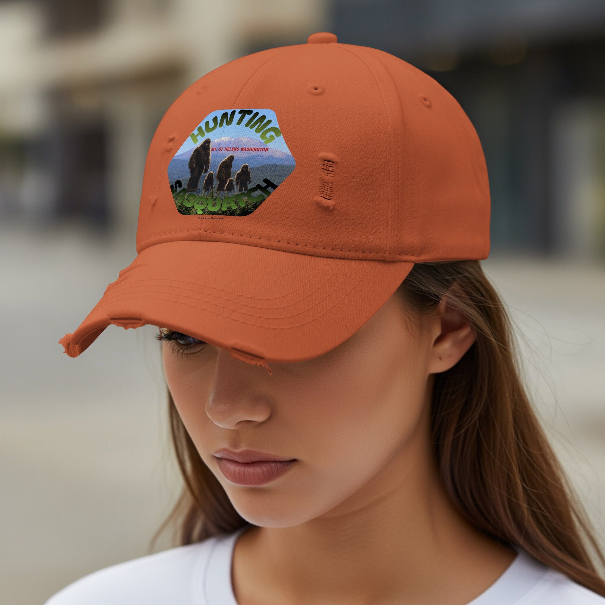 Hunting Adventure Distressed Orange Cap product