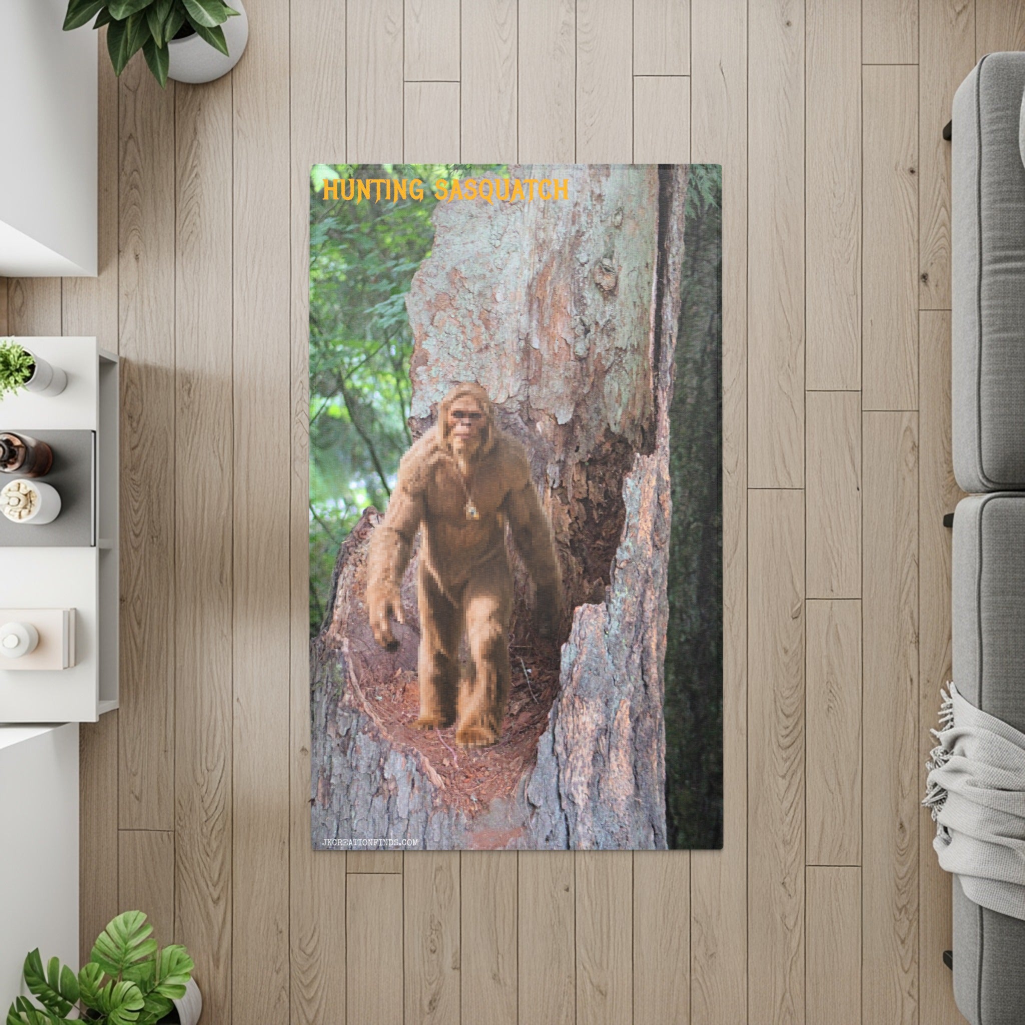 Hunting Sasquatch Rug Unique and Eye-Catching Product Type
