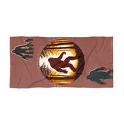 Bigfoot Silhouette in Forest Design Towel product