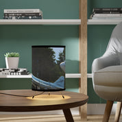 Decorative Table Lamp with Forest and Plane Design