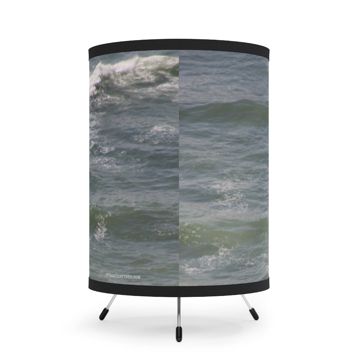 Ocean Waves Photograph Drum Lampshade Accessory