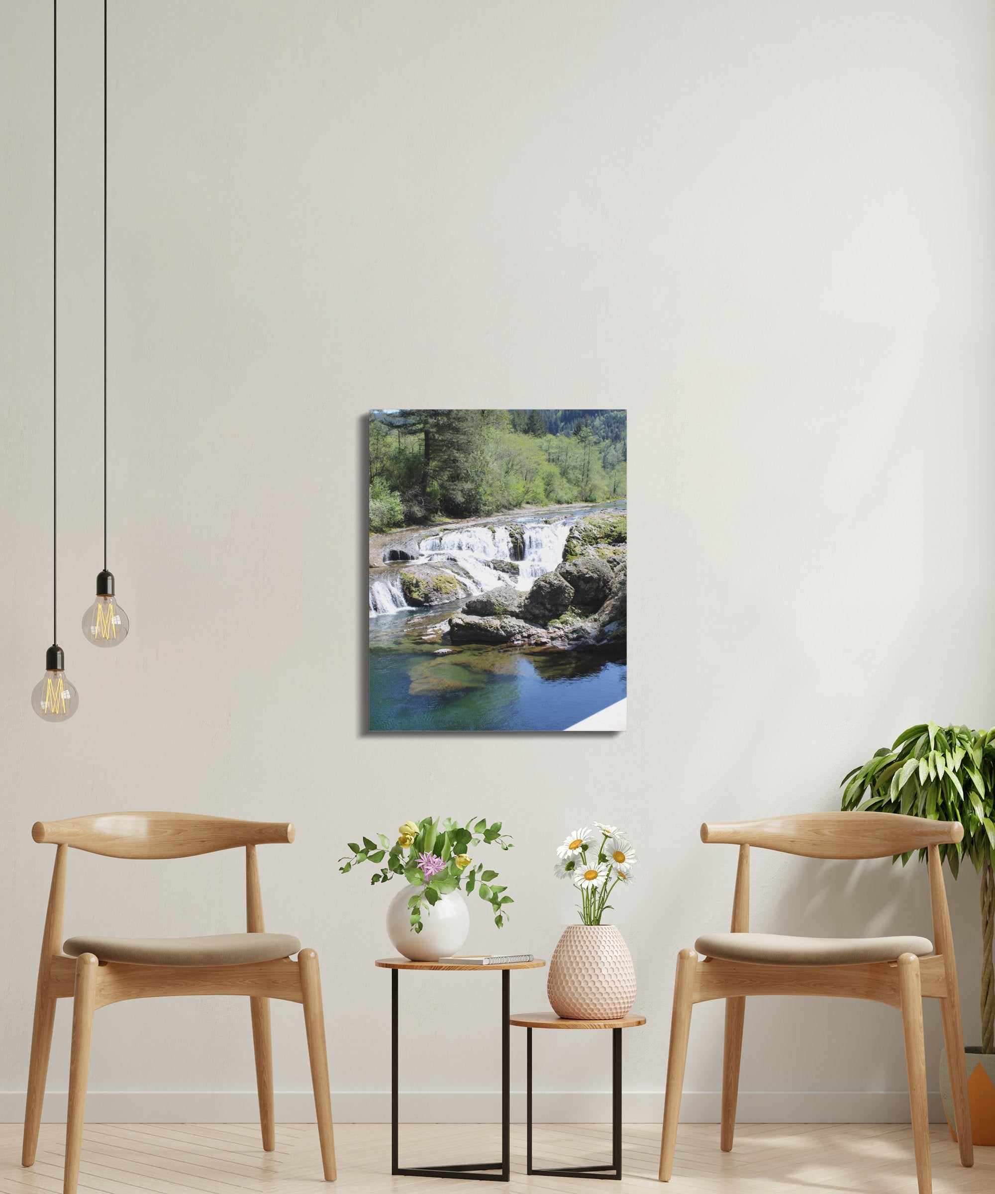 Serene Waterfall Photo Wall Art for Home Decor product type