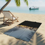 Tropical Beach Palm Tree and Boat Towel product type