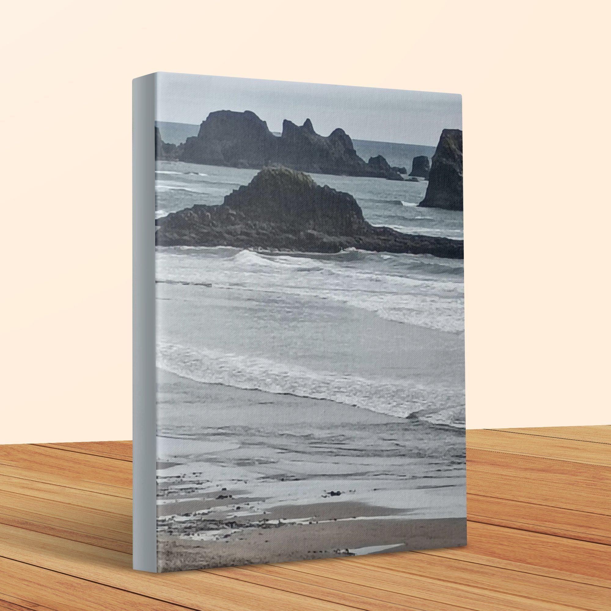 Coastal Seascape with Rugged Rocks Canvas Product