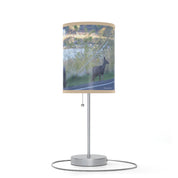 Tranquil Deer Scene on a Countryside Table Lamp