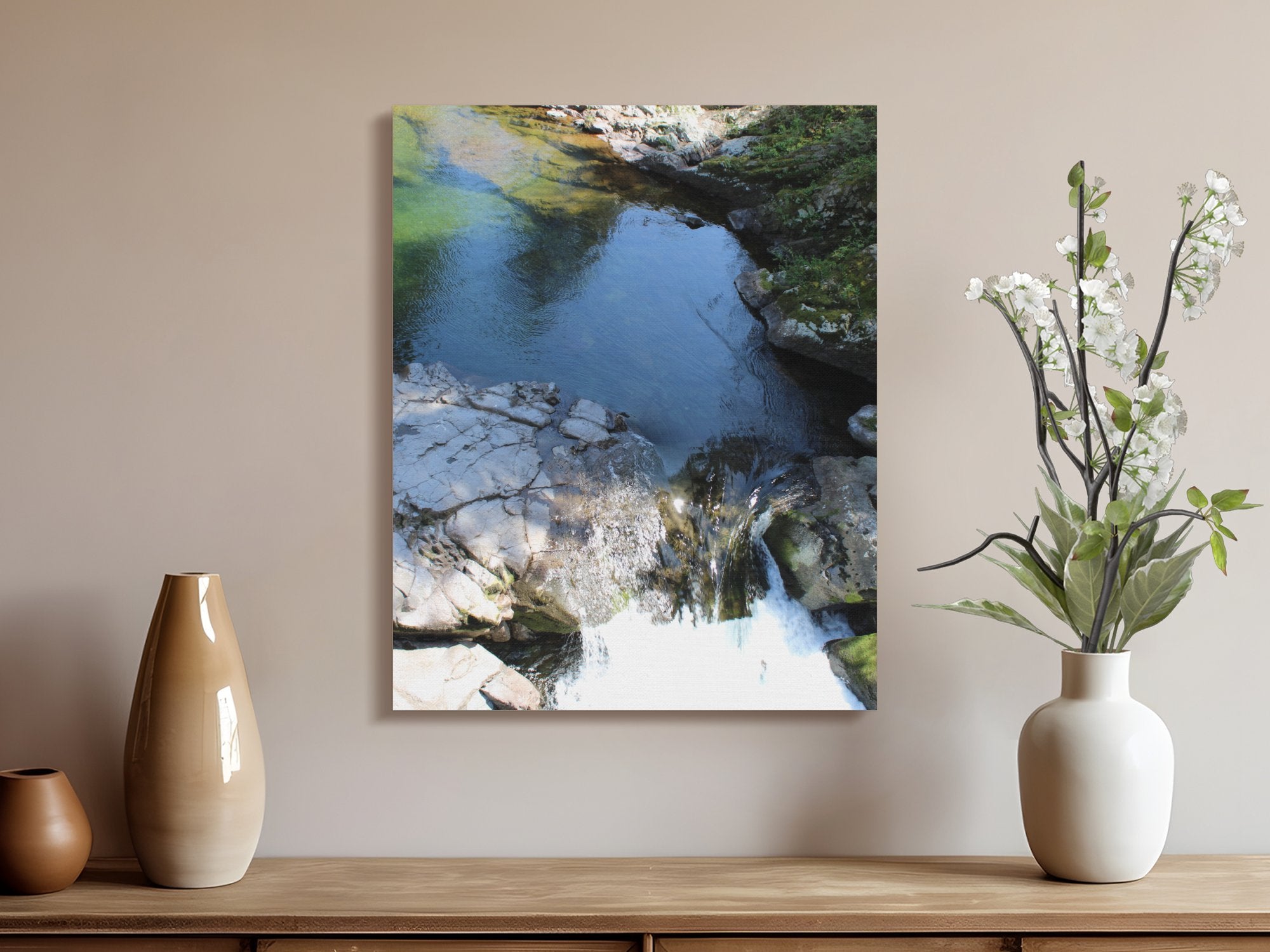Beautiful Tranquil River Pool Hiking Spot Decor product type