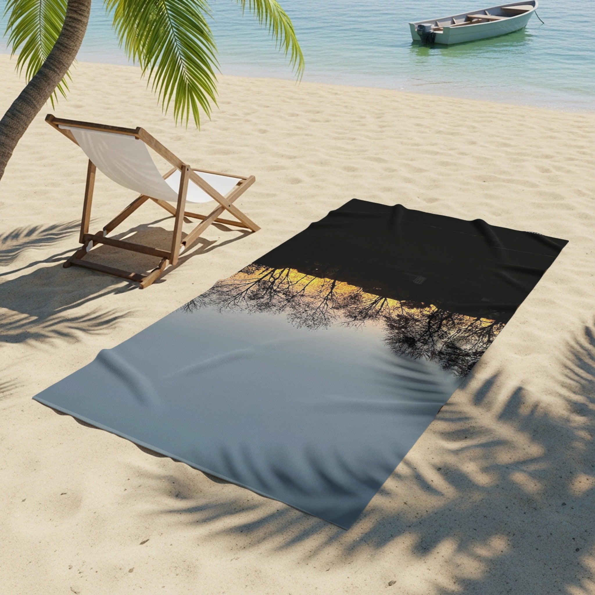 Sunset Beach Scene Towel Perfect for Beach product type