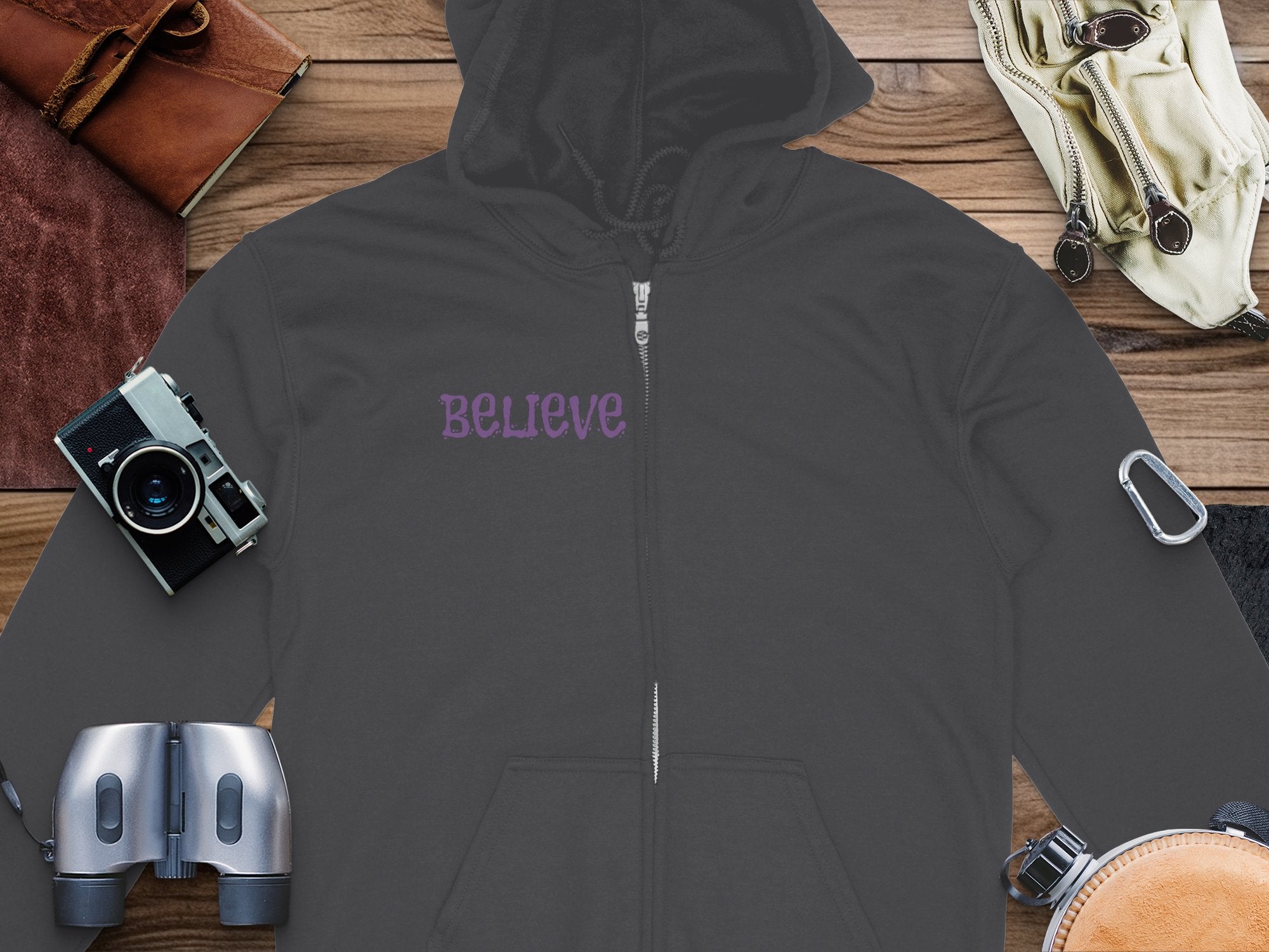 Believe Text Design Unisex Hoodie Product