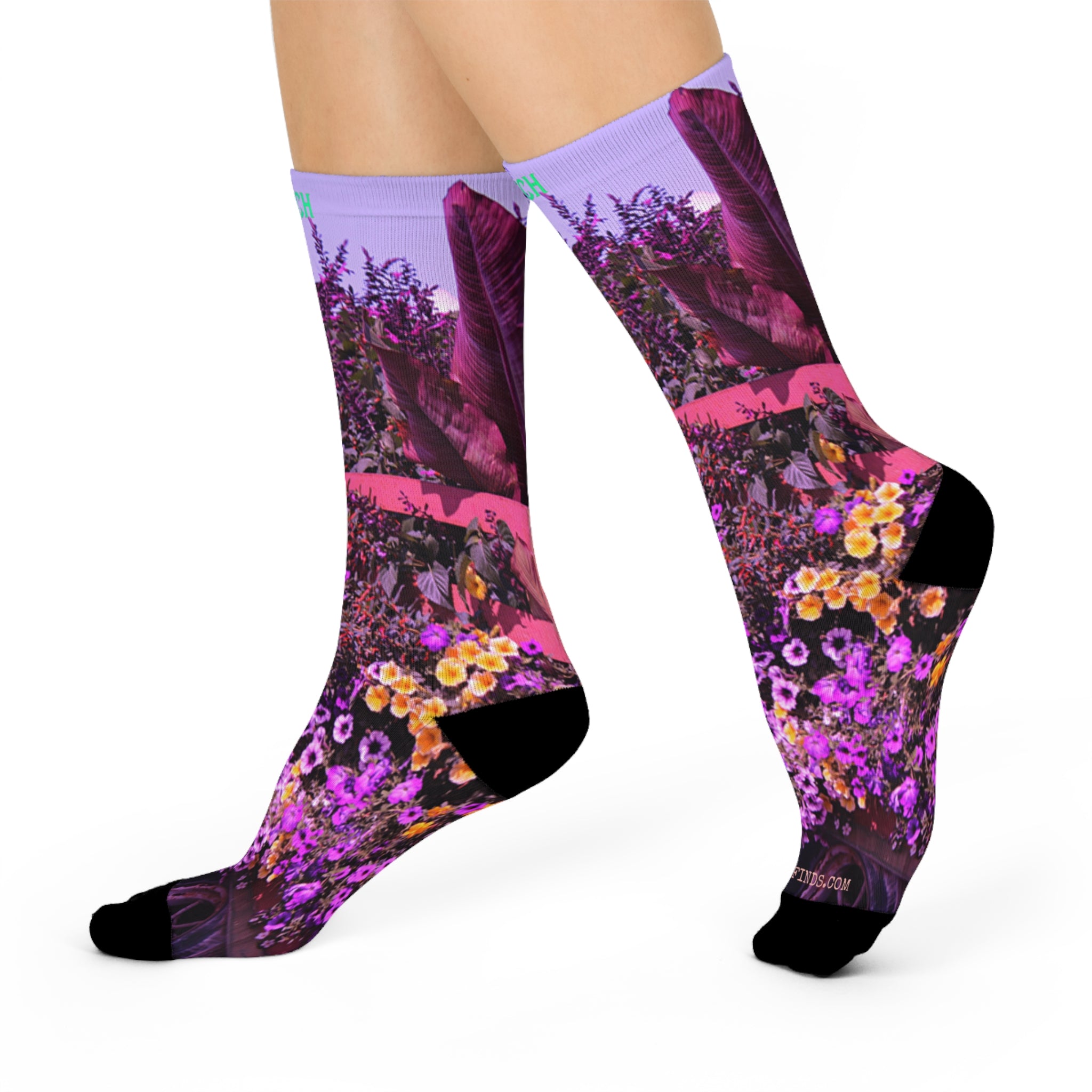 Colorful Floral Pattern Crew Socks product