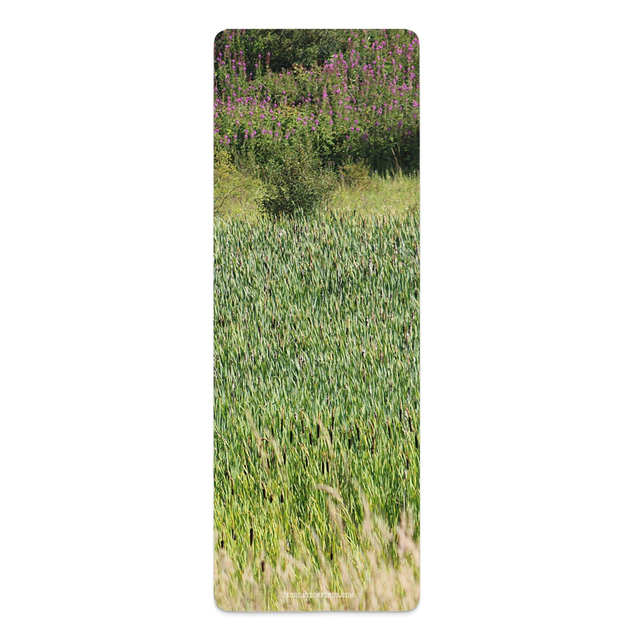 Lush Green Meadow Scene Yoga Mat Product