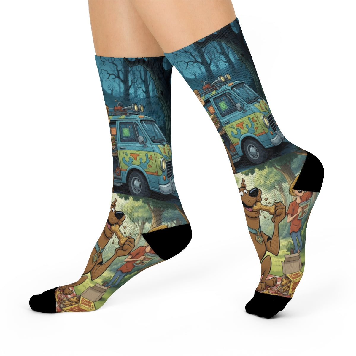 Scooby-Doo and Mystery Machine Printed Socks