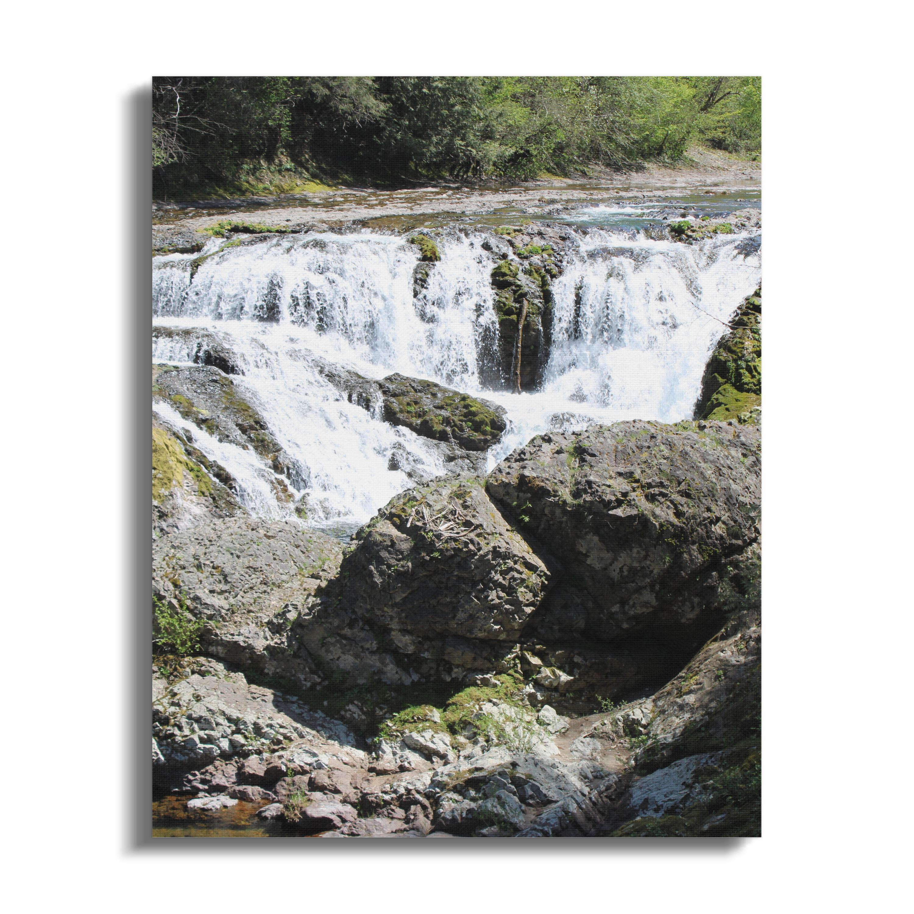 Stunning Waterfall With Rocks Canvas Wall Art product