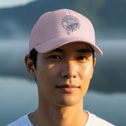 Scenic Mountain Print Pink Cap Hat product