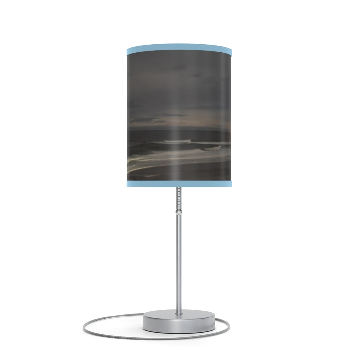 Tranquil Ocean Waves Print Table Lamp product