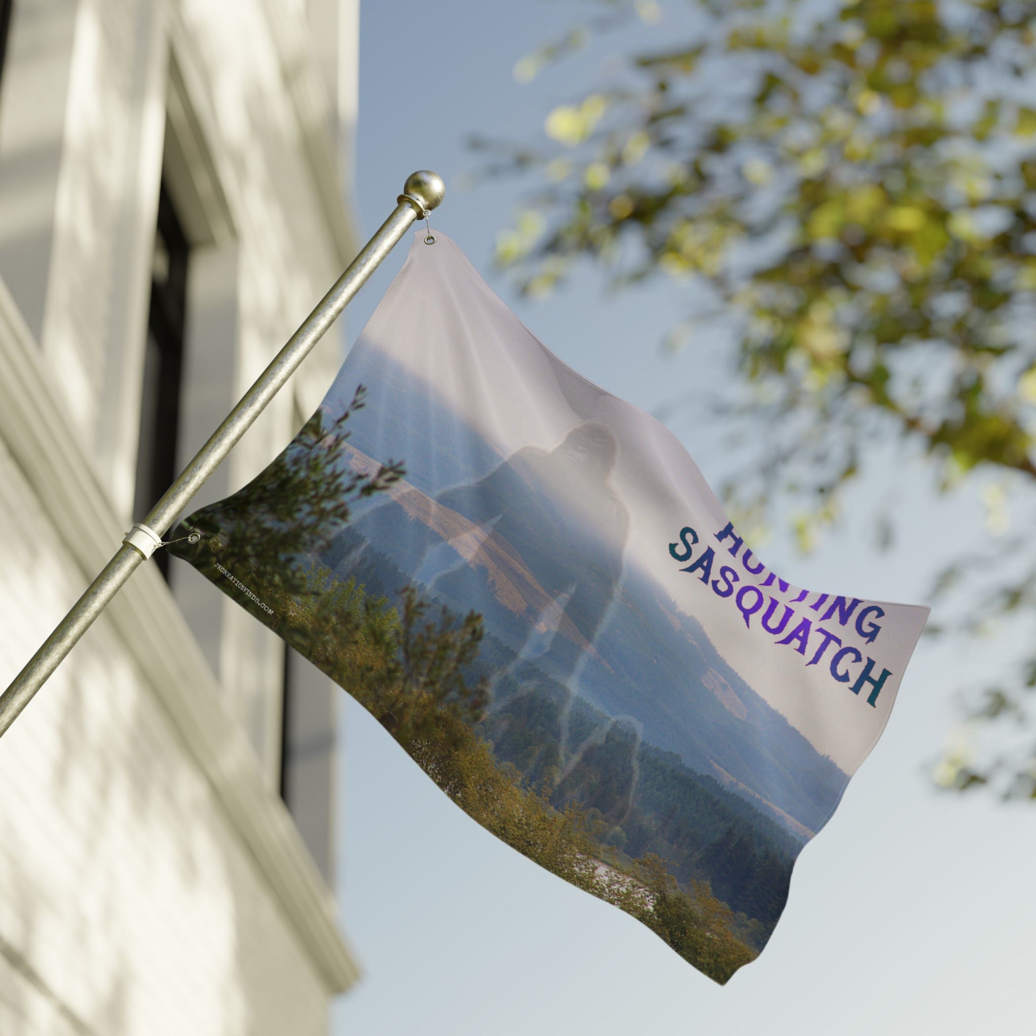Hunting Sasquatch Flag Mystical Design Home Decor product type