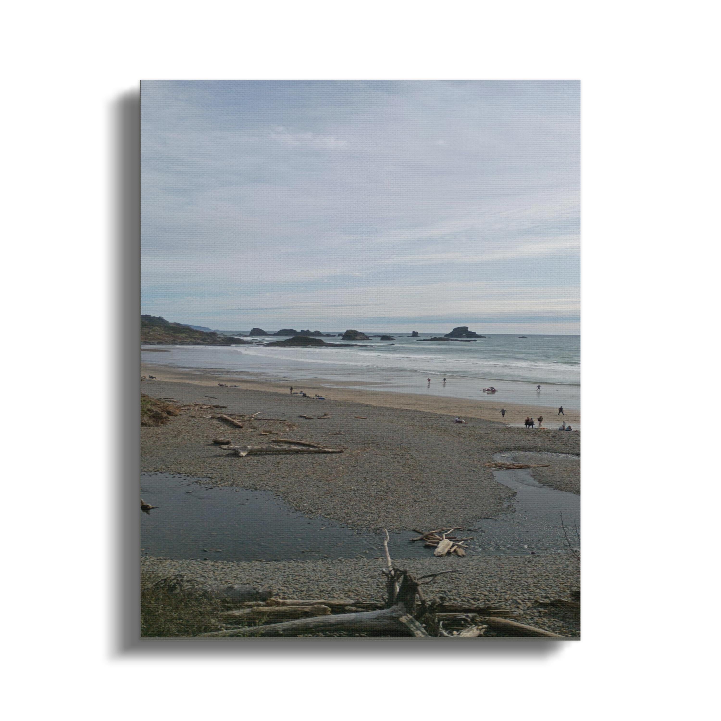 Serene Coastal Beach View Wall Art Print product type