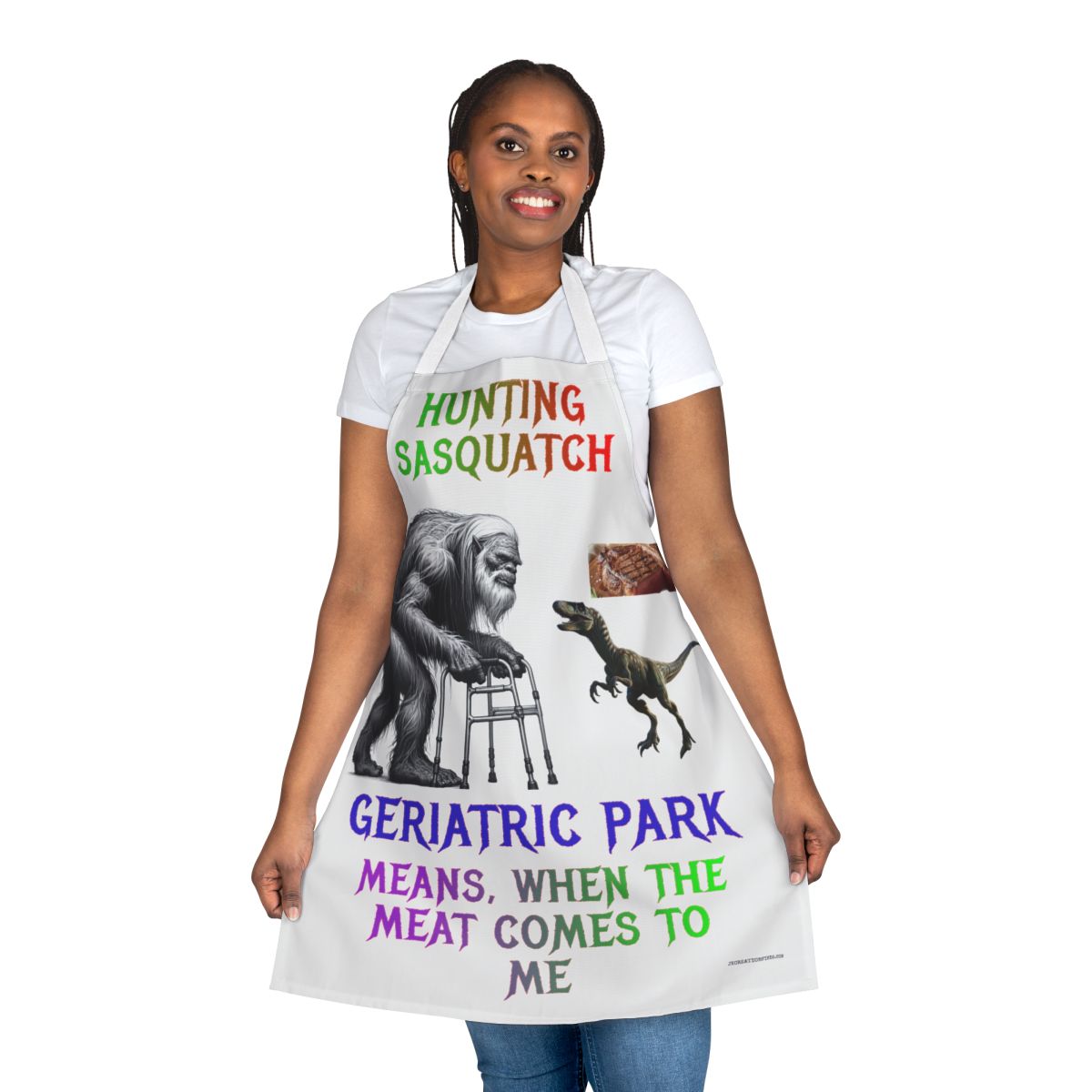 Hunting Sasquatch Geriatric Park Design Apron