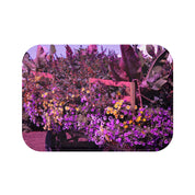 Vibrant Floral Display in Wooden Cart Artwork