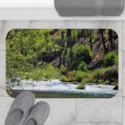 Beautiful River Nature Scene Bath Mat Product