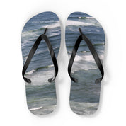 Ocean Waves Design Flip Flops Beach Themed product