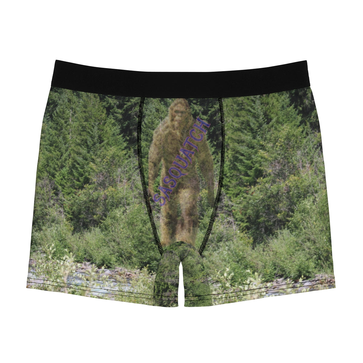 Sasquatch Bigfoot Forest Print Comfortable Boxer Briefs