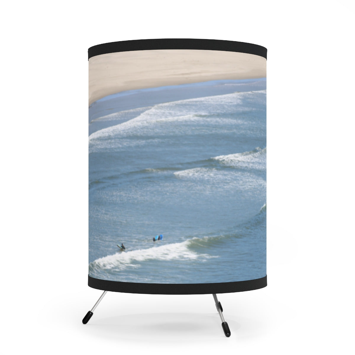 Beach Wave Patterned Round Lamp Shade