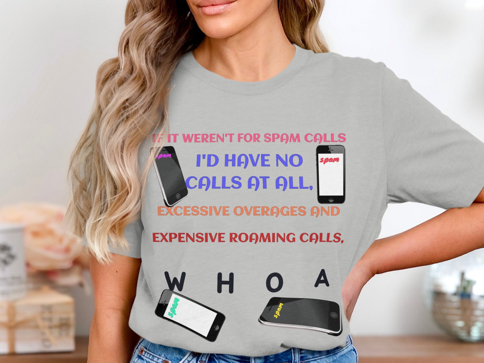 Funny Oversized WHOA T-Shirt Graphic Casual product type