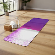 Gradient Purple and White Pattern Yoga Mat product