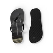 Sleek Shiny Black Flip Flops Comfortable Footwear product