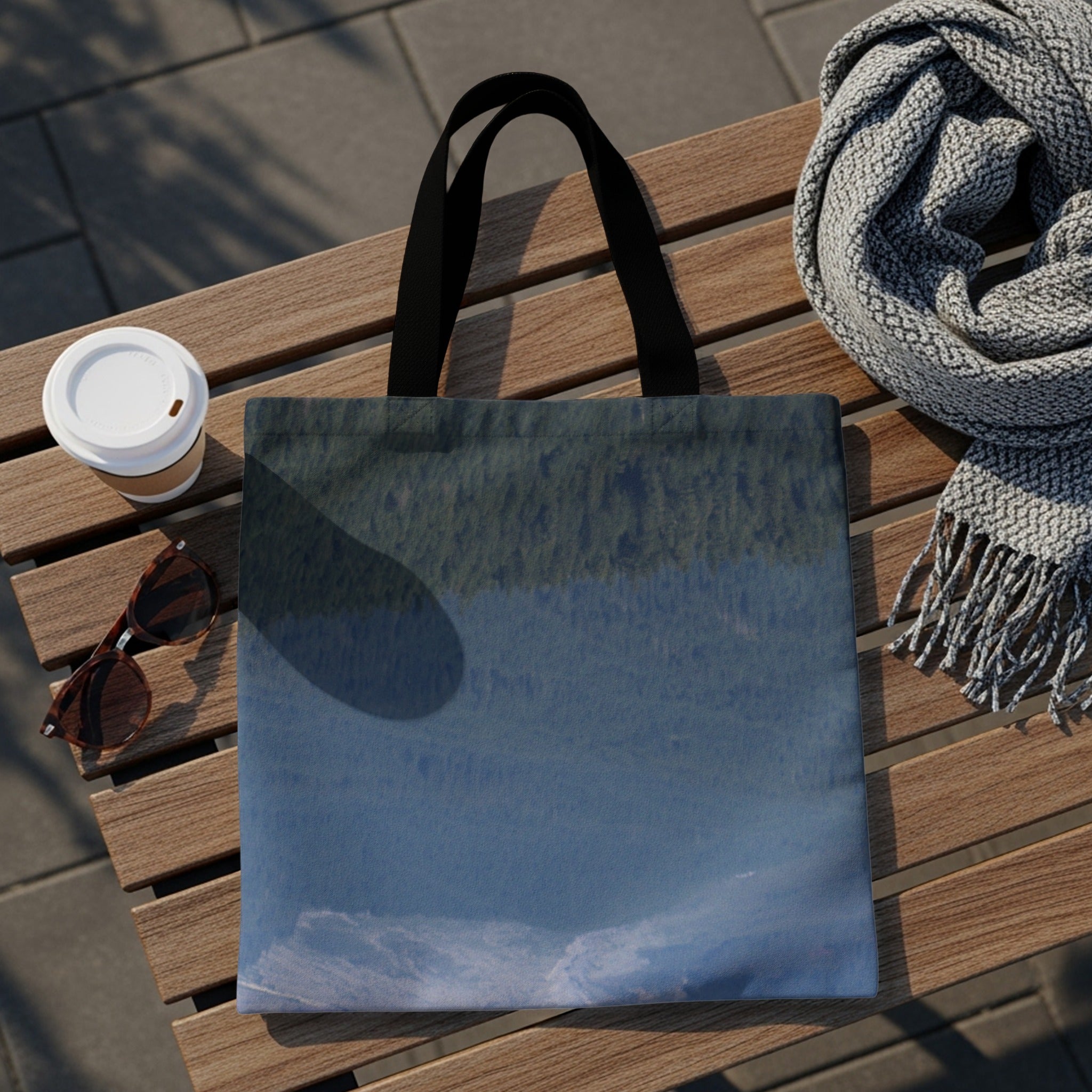 Scenic Mountain Forest Tote Bag Art Print product type