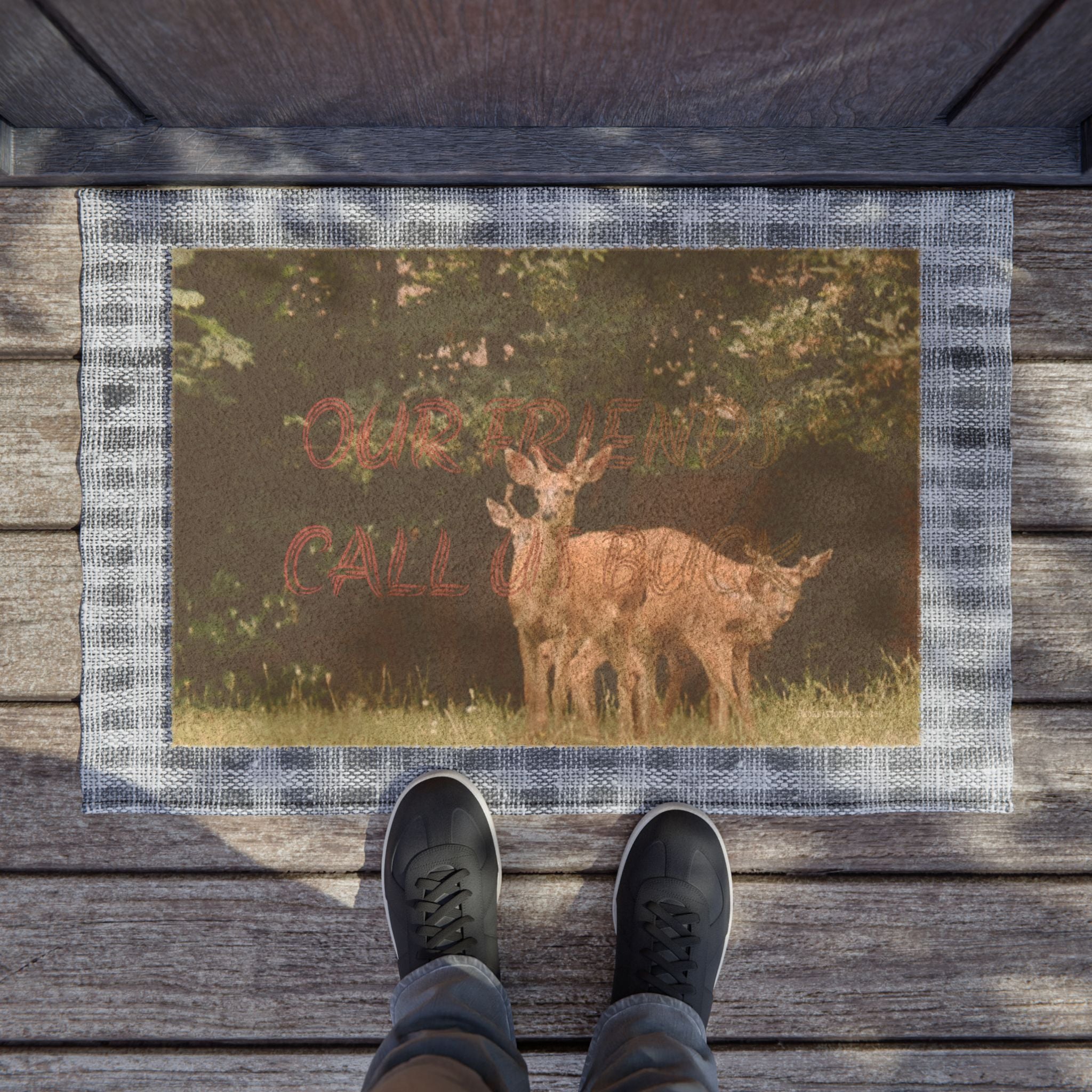 Our Friends Call Us Buck Doormat product