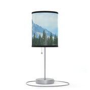 Majestic Mountain and Forest Scenic Table Lamp